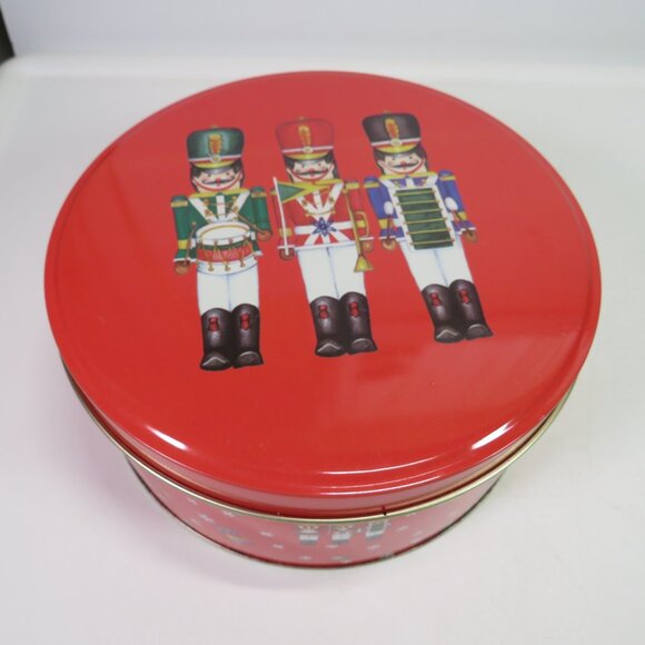 toy soldier (2) metal tins Christmas Decor Gold Accents - Picture 2 of 11